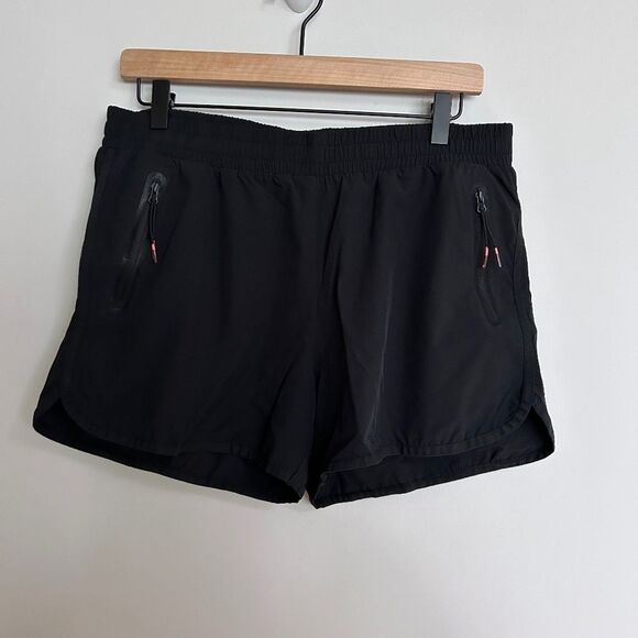 ESprit Black Athletic Shorts with Neon Pink Trim - Picture 1 of 4